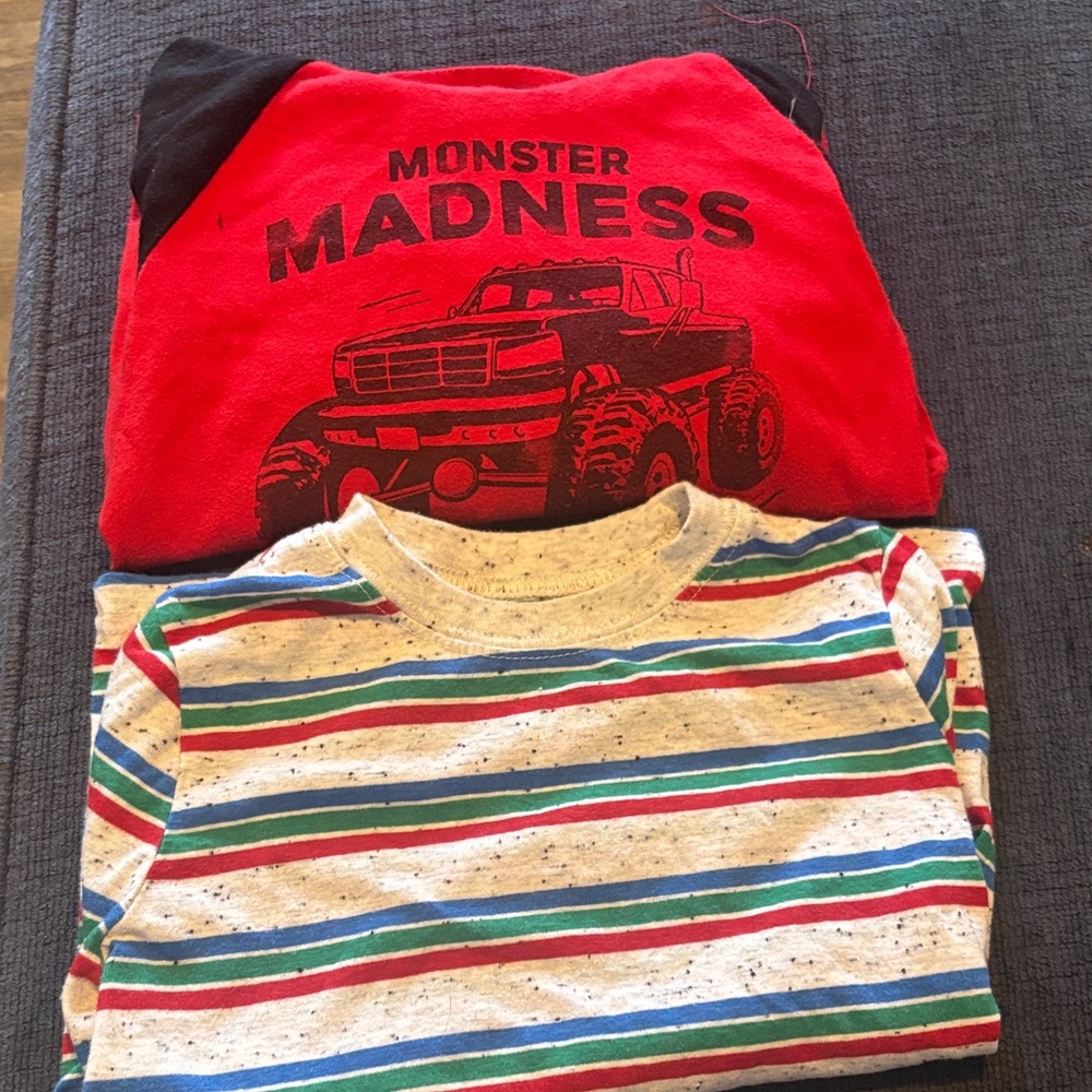 Okie Dokie Red Monster Madness Long Sleeve Tee